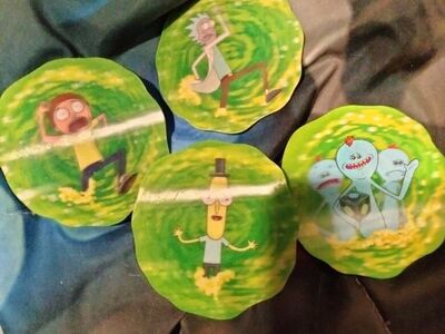 Rick And Morty Coasters