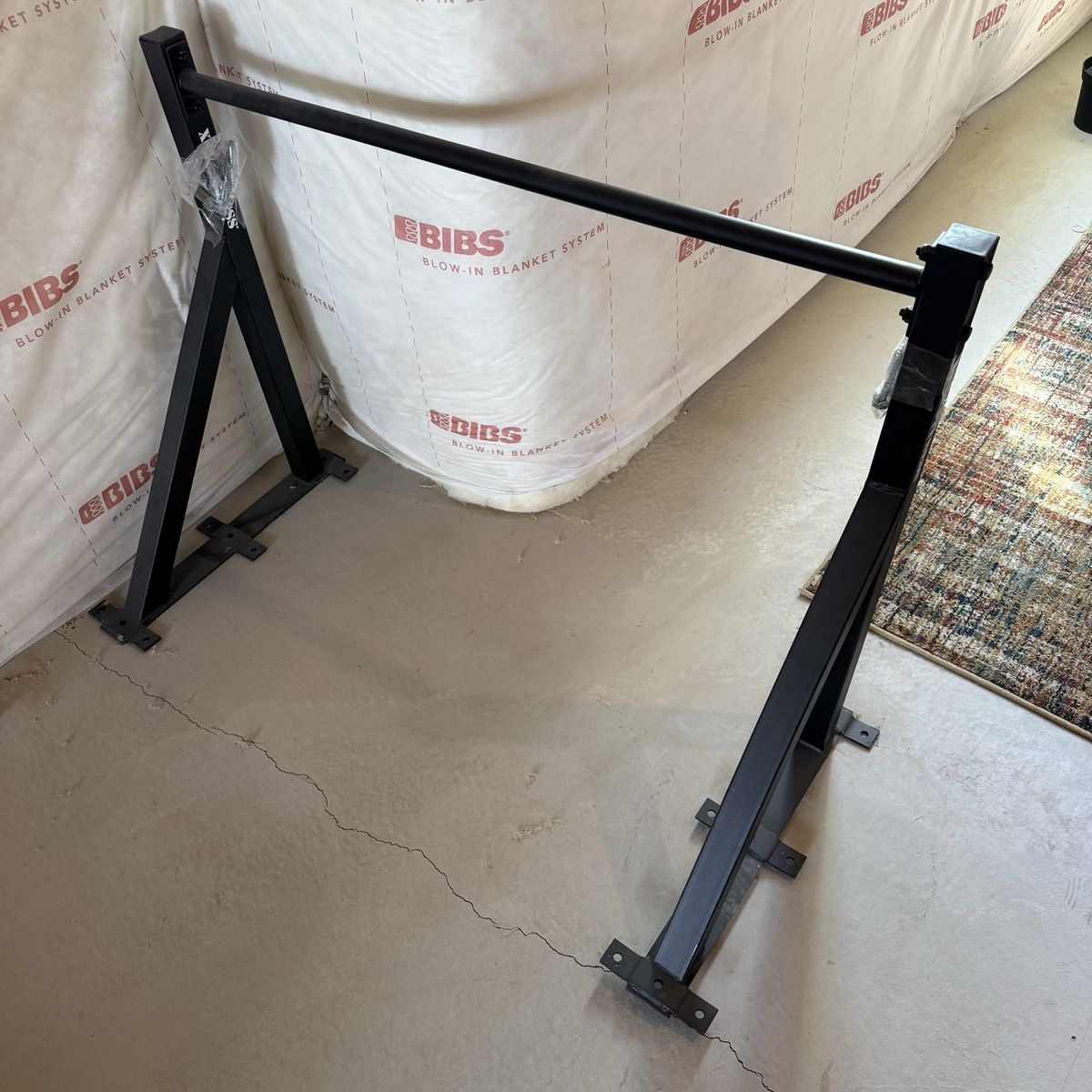 Wall-Mounted Pull-Up Bar, powder coated