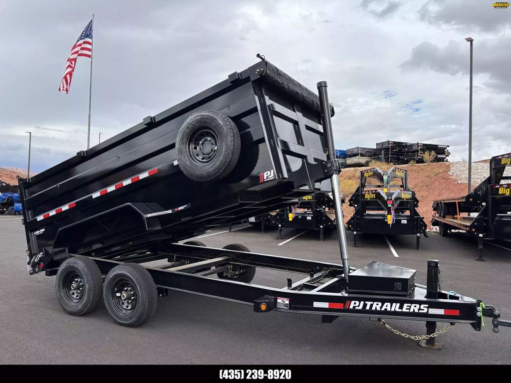 2025 PJ Trailers 7X14 14K DT LOWPRO TELESCOPIC Dum