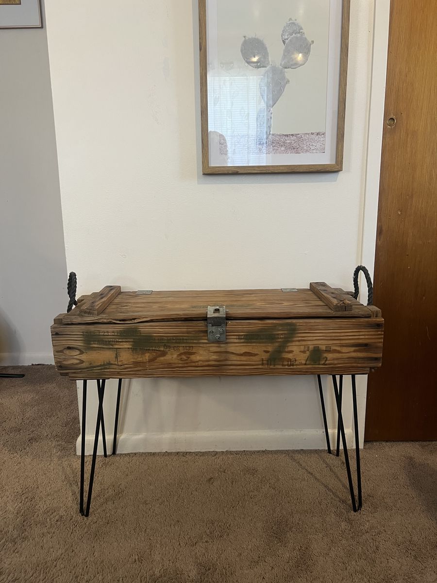 2 Ammo Box endtables or nightstands