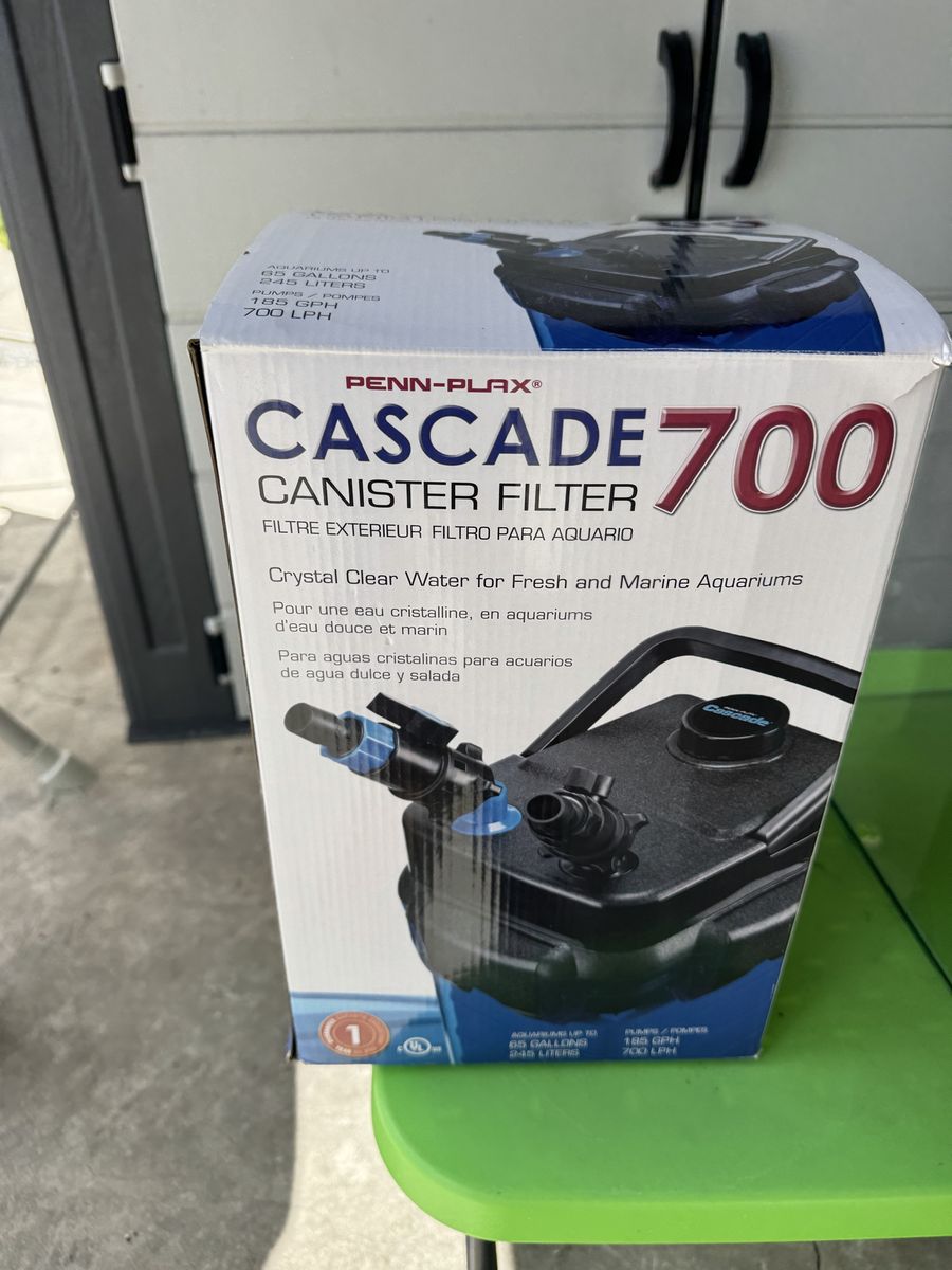 PENN-PLAX Cascade 700 Canister Filter for Aquariums up to 65 Gallons, 185 GPH