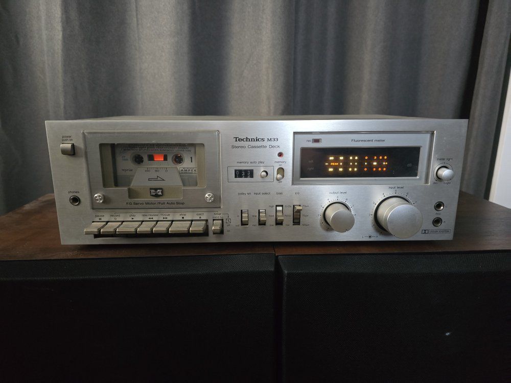 Technics M33 Stereo Cassette Deck RS-M33 Vintage Audio Component