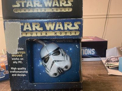Vintage Star Wars Stormtrooper Wired Computer Mouse Model #40703 NIB