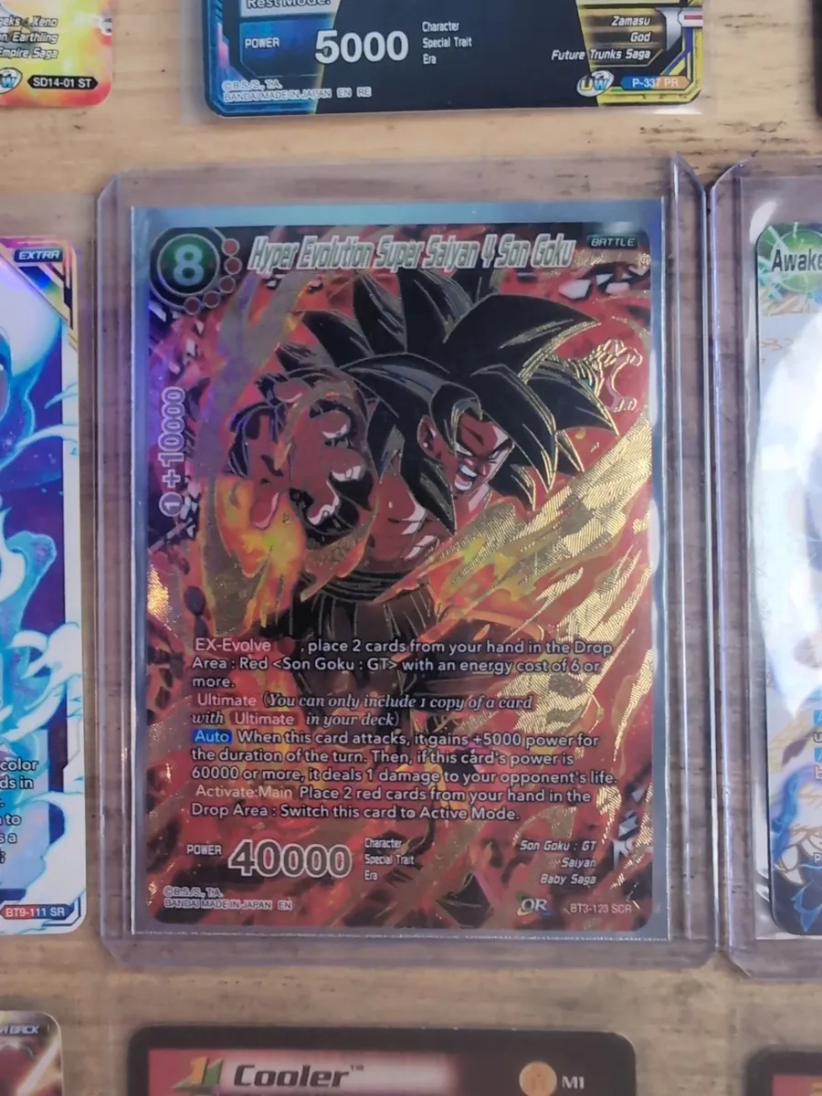 Lot X13 DRAGON BALL SUPER Promo PR, SR, ST, SCR  & 2 Vintage Dragon Ball Z