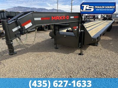8.5x40 Maxx-D TDX Gooseneck Full Tilt Trailer - 30K GVWR 15K Axles, Hydraulic Jack(s), Winch Package