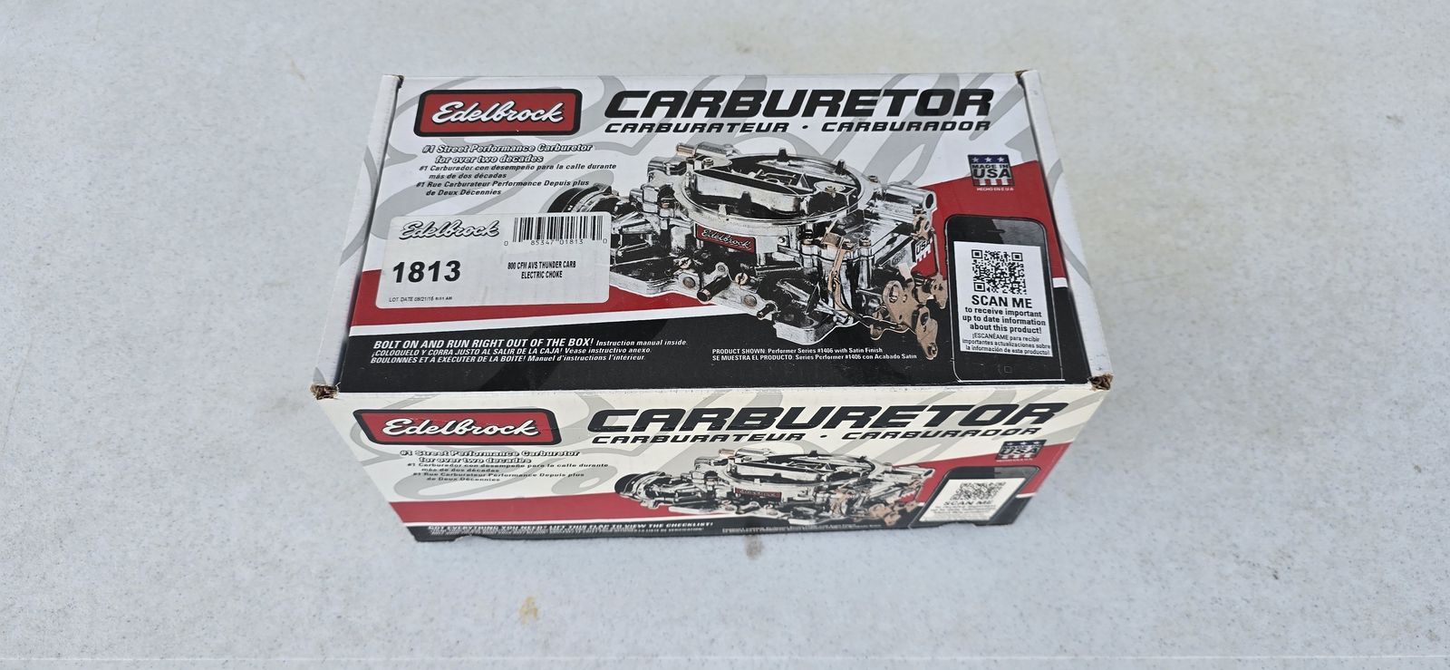 Edelbrock 800 CFM Carburetor - New