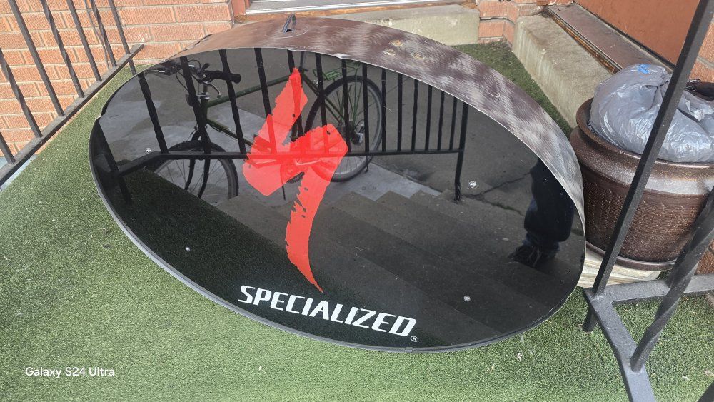 Specialized bicycle double sided neon sign