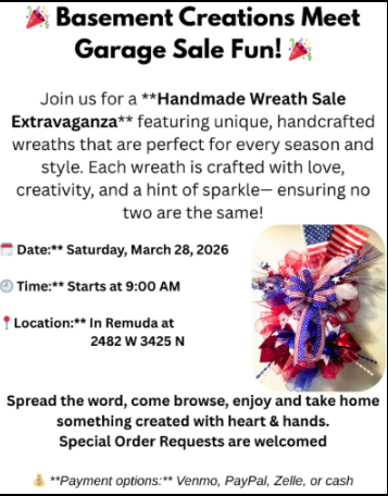 Basement Creations Meet Garage Sale Fun!