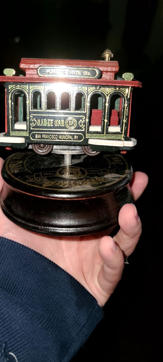 San Francisco Cable Car Turntable Music Box