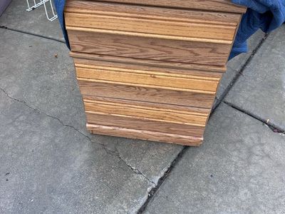 Wooden Nightstand with Multiple Drawers