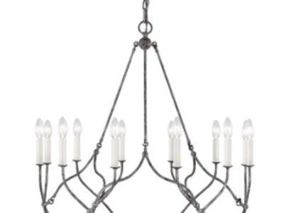 NEW VISUAL COMFORT STUDIO RICHMAND 12 LIGHT CHANDELIER (RETAIL: $1019)