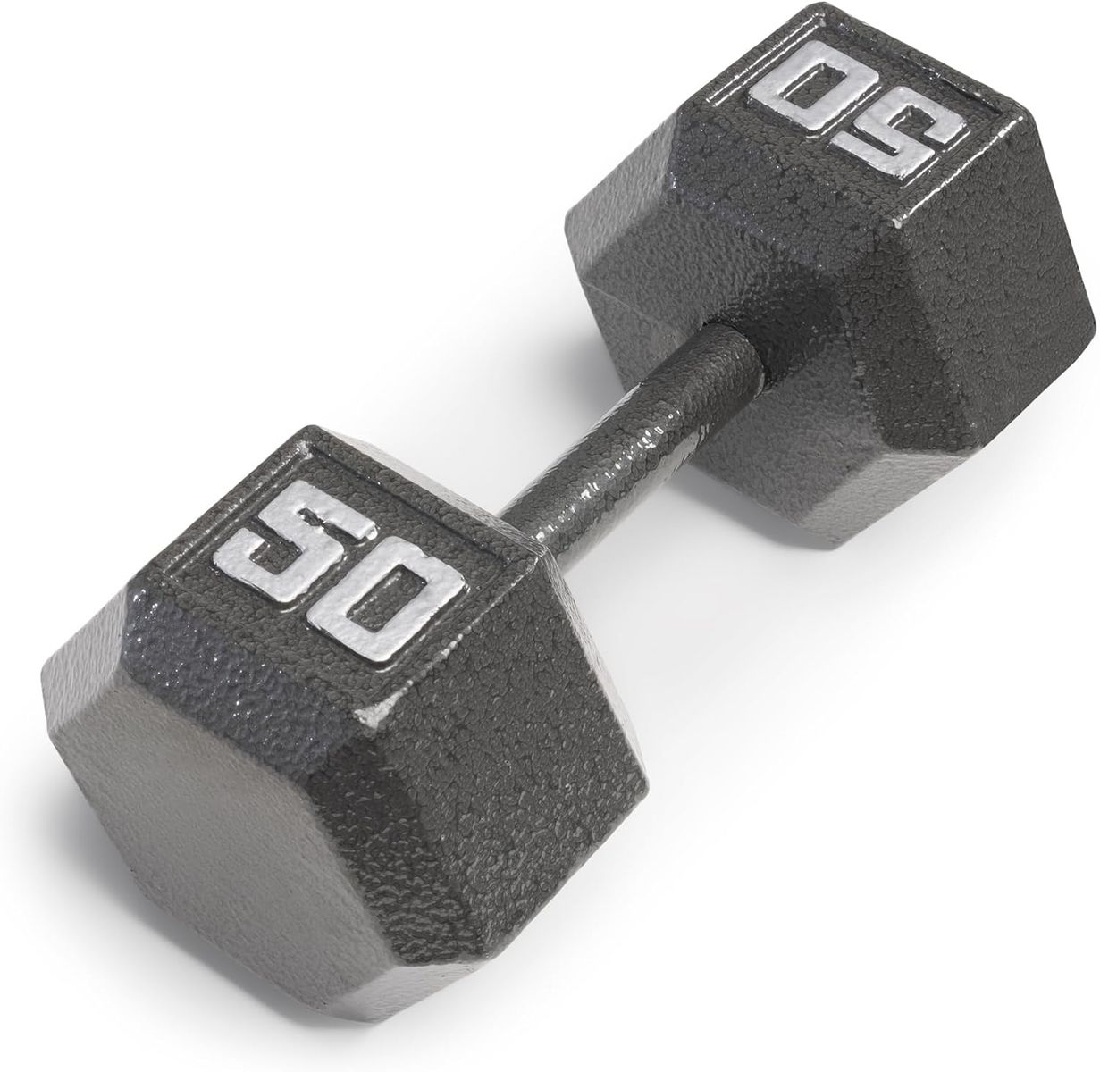 50 lb Marcy Cast Iron Hex Dumbbell Single