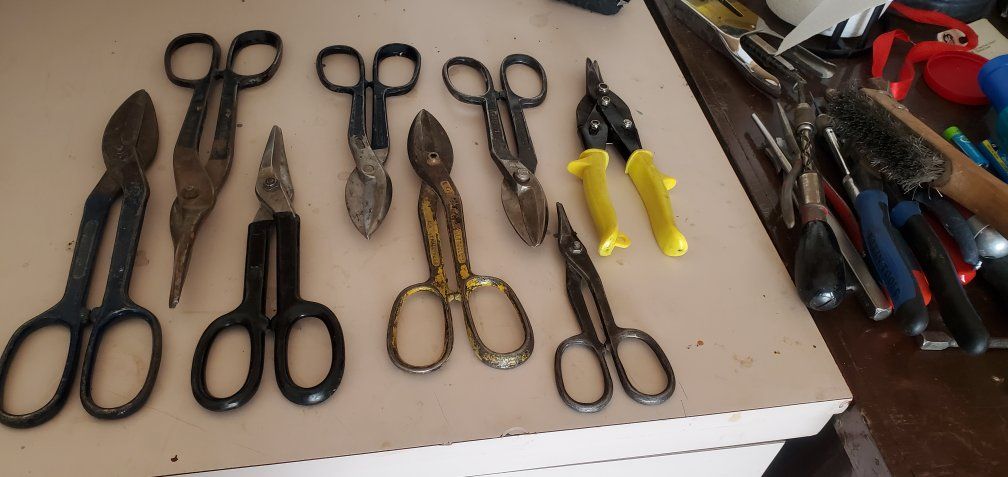  Assorted Metal Tin Snips 