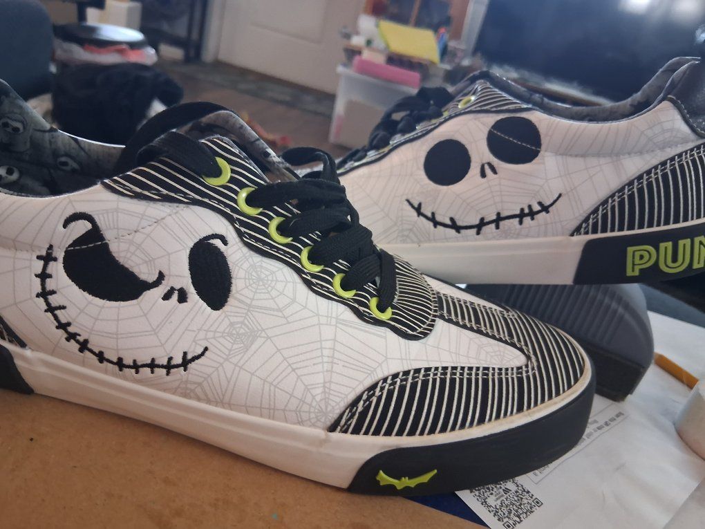 The Nightmare Before Christmas Jack Skellington Shoes Men's 11.5 - Multi-Color Sneakers
