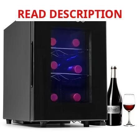 IceBlue Portable 6-Bottle Wine Cooler