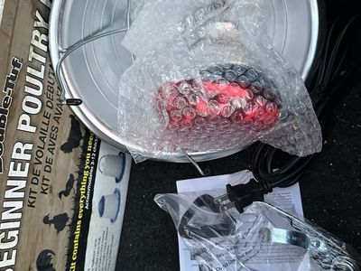 Heat lamp with clamp and new bulb
