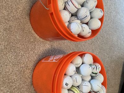 120 golf balls in new bucket