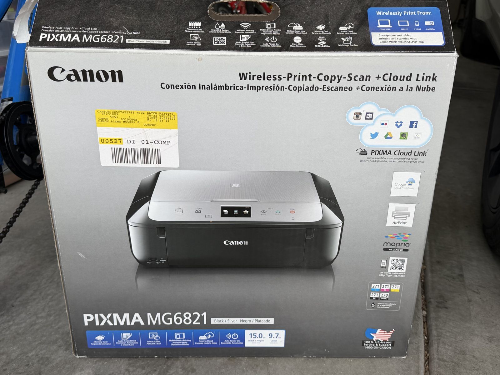 Brand New Canon PIXMA MG6821 Wireless All-in-One