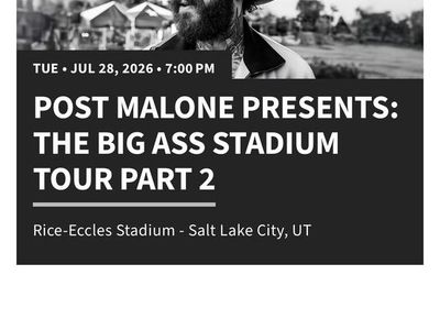 Post Malone/ Jelly Roll Tickets