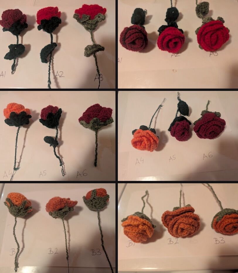 Crochet Roses And Hearts For Valentine Day