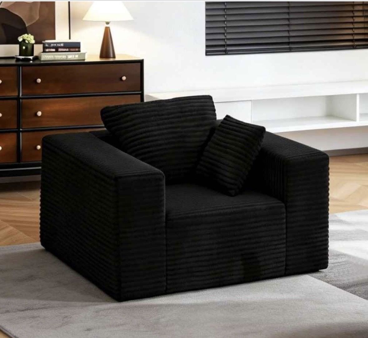 Black Cloud “Boneless/Cloud 1 Person Sofa