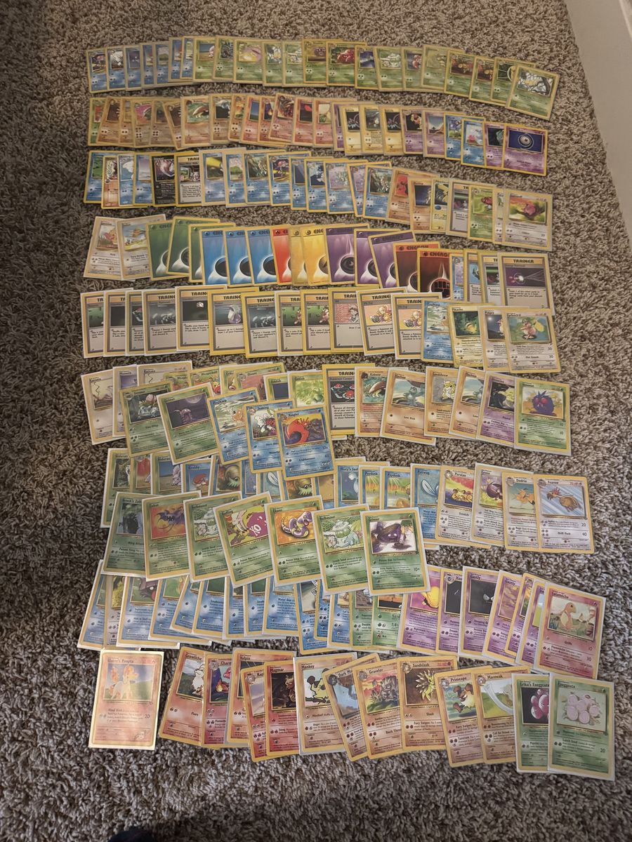 Tons Of 1995-2000 Pokemon Cards Over 200!