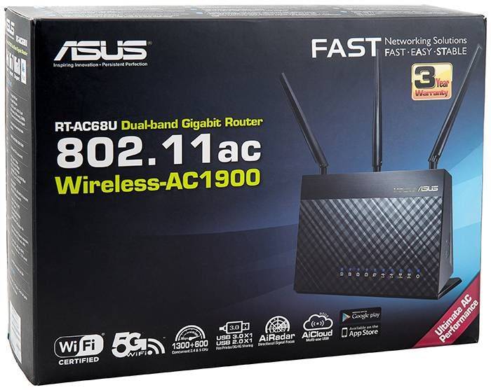 ASUS AC1900 Wireless Wi-Fi Router