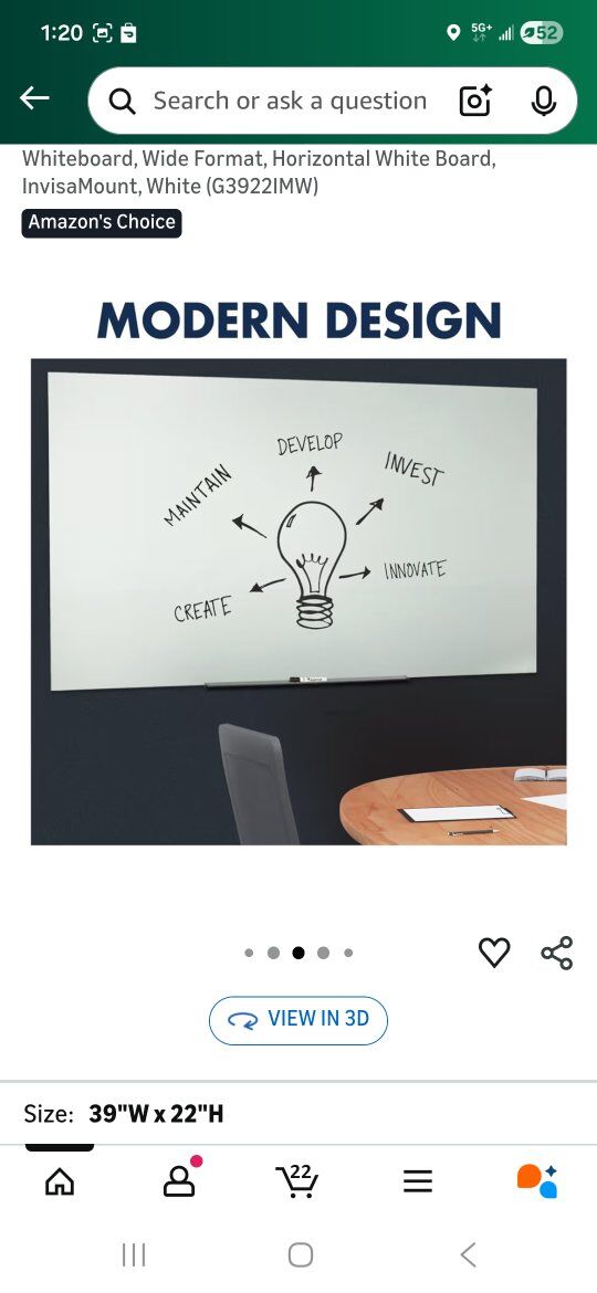 Quartet Glass Board White