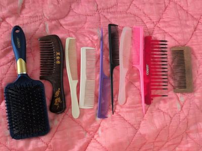 various combs and brushes