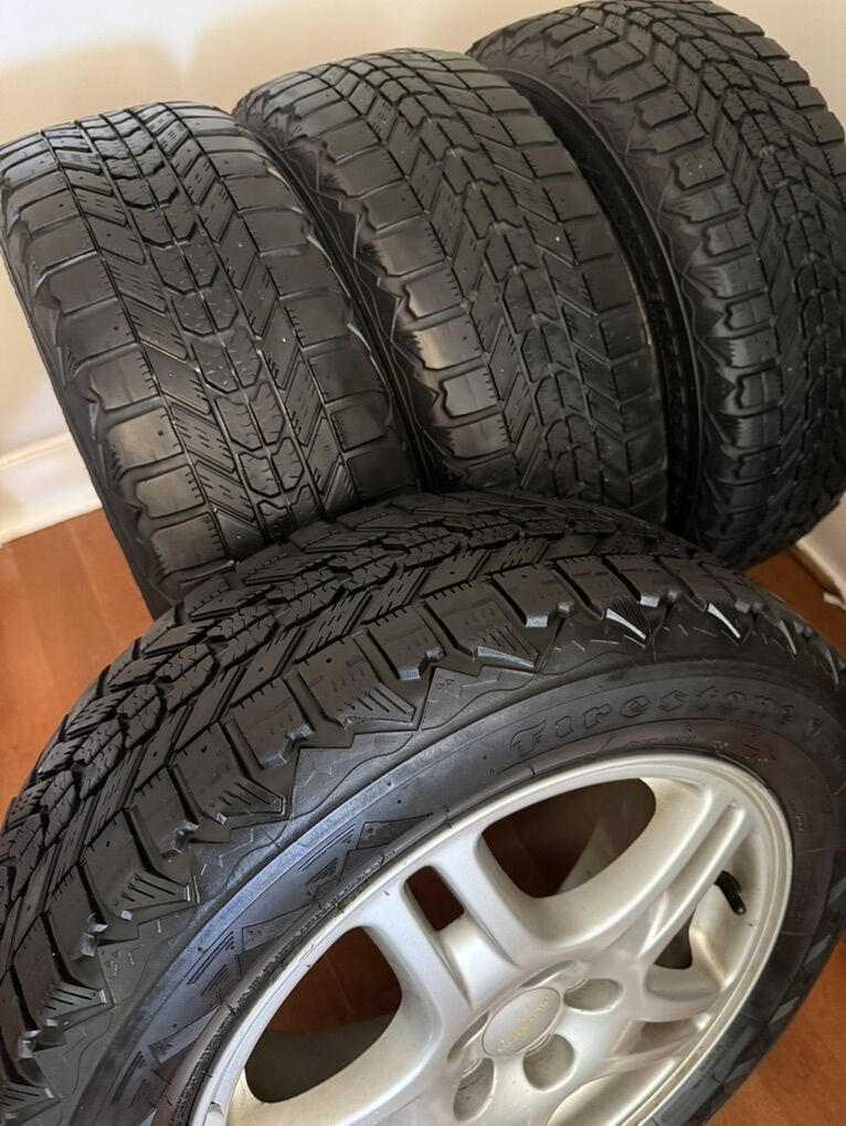 4x Firestone Snowforce 205/60R16 Snow Tires