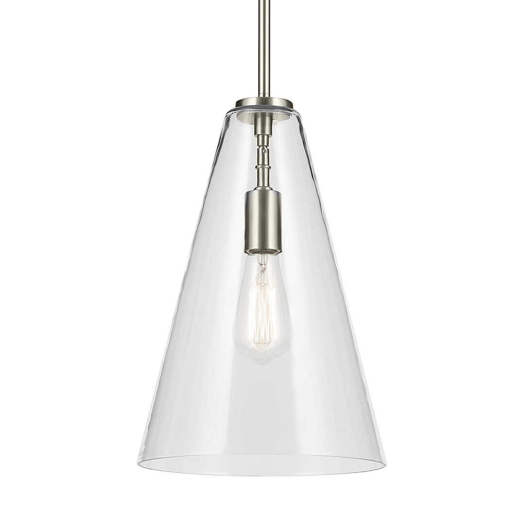 KICHLER EVERLY BRUSHED NICKEL PENDANT LIGHT (2 AVAILABLE)