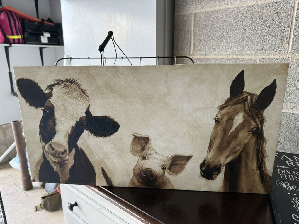 Farm animal wall art