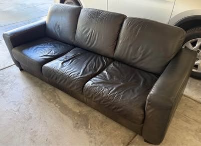 Black Leather Couch