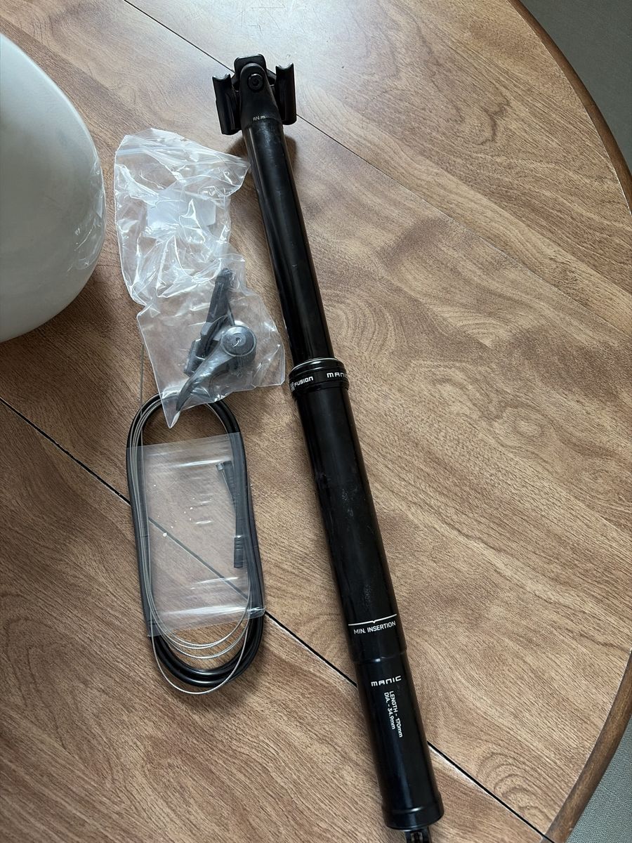 X-Fusion Manic Dropper Post - 170mm Length, 34.9mm Diameter -  take off