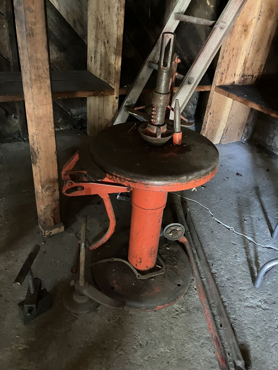 Vintage tire machine
