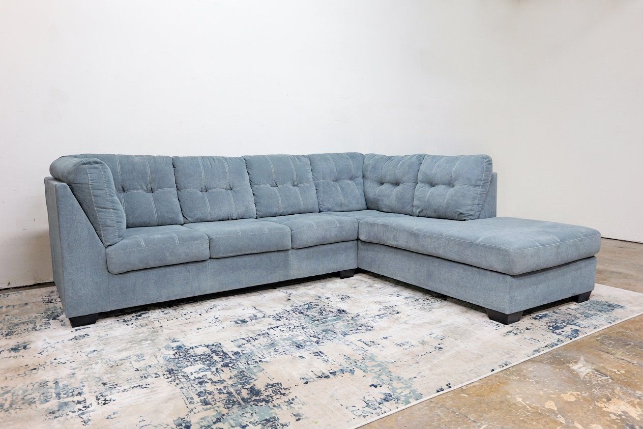 ️FREE DELIVERY️Ashley Furniture Gray/Blue Sectional Sofa with Chaise