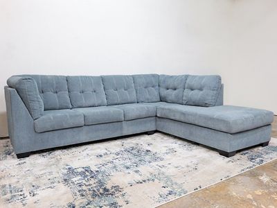 ️FREE DELIVERY️Ashley Furniture Gray/Blue Sectional Sofa with Chaise