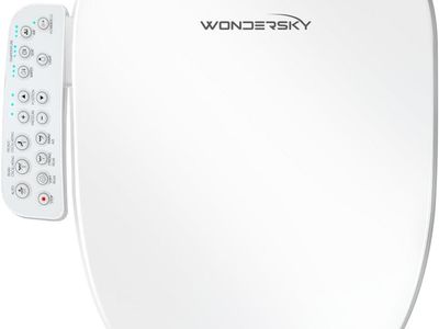 NEW Elongated Bidet Toilet Seat, Smart Heated Toilet Seat with Warm Water and Dryer