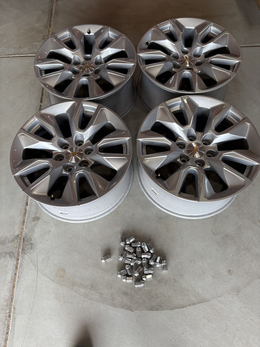 4 2026 20" Silverado Factory Wheels