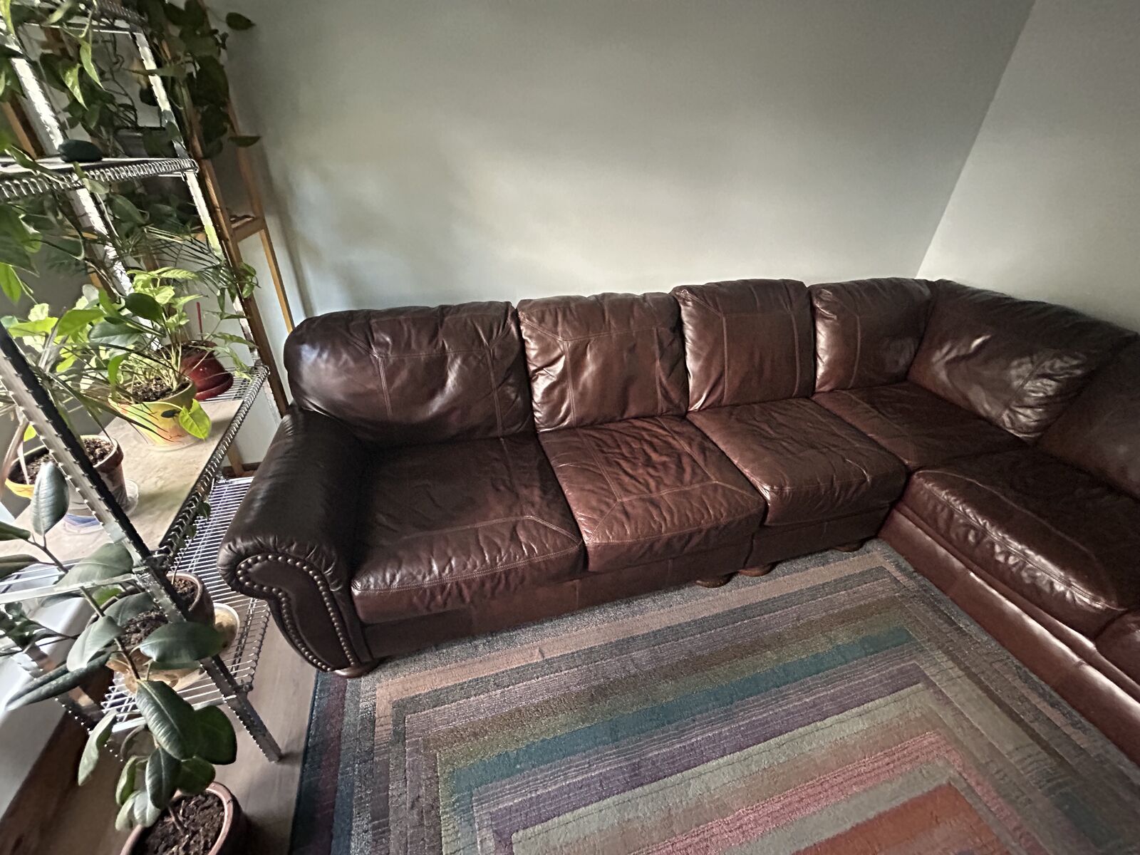 Leather couch