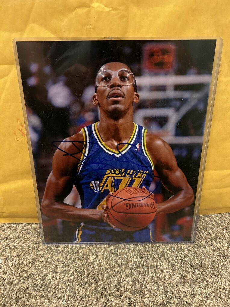 Thurl Bailey Utah Jazz Autograph Signed 8x10 Auto