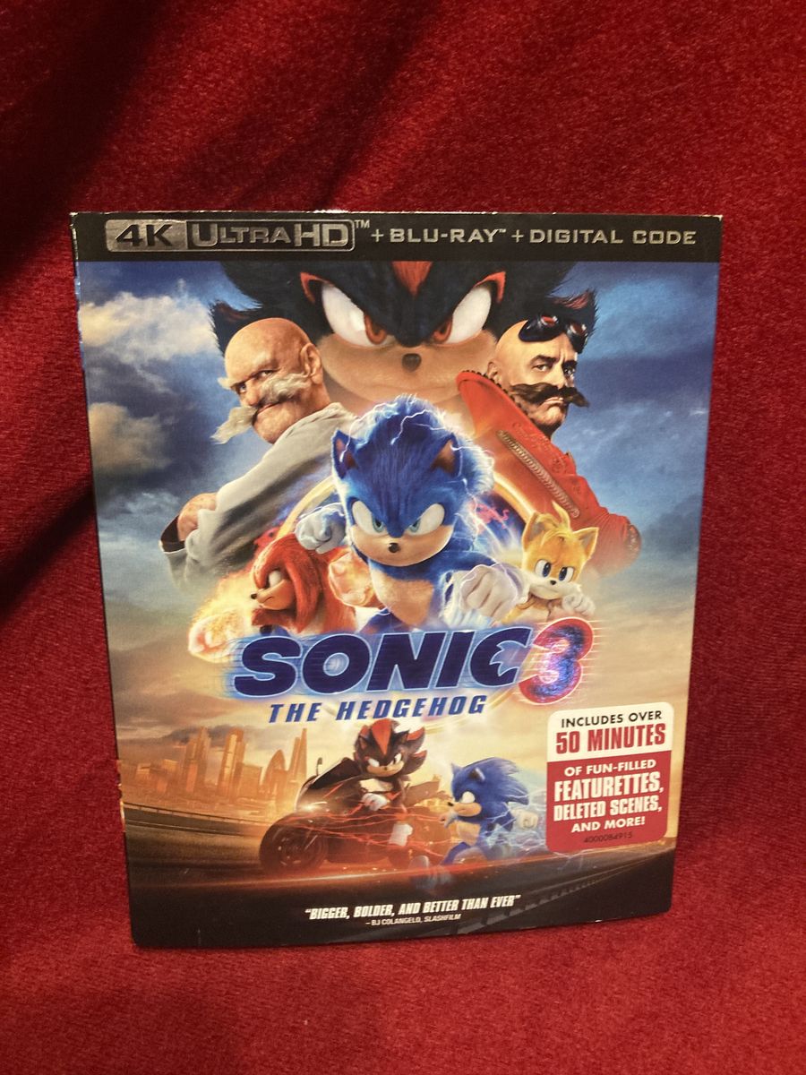 Sonic The Hedgehog 3 4K Ultra HD & Blu Ray