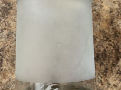 Frosted Glass Storage Jar with Metal Lid - Versatile Kitchen or Home Organizer