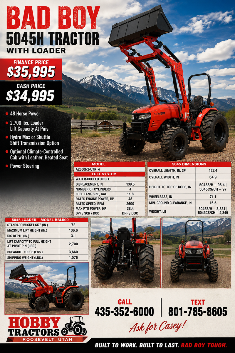 BAD BOY 5045H TRACTOR LOADER
