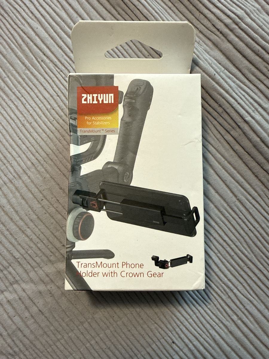 Zhiyun TransMount Phone Holder with Crown Gear for Gimbal Stabilizers. Unopened 
