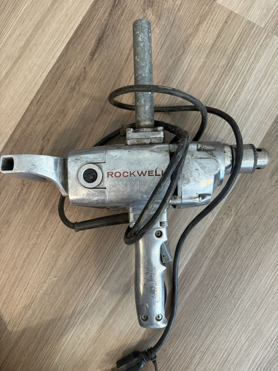 Vintage Rockwell Industrial Drill - Heavy Duty Power Tool, Collectible