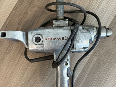 Vintage Rockwell Industrial Drill - Heavy Duty Power Tool, Collectible