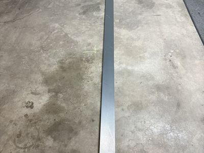 26 gauge Fascia trim. 4x1. Hemmed. Charcoal gray.