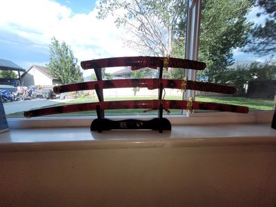 Katana set with stand