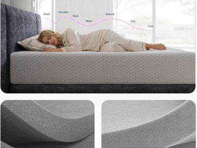 Brand New - Avenco Queen Mattress 12" Foam CertiPUR-US